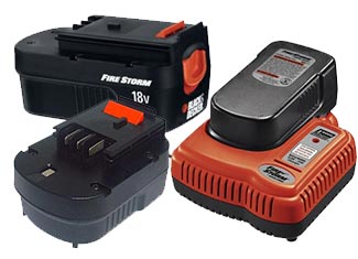 Black and Decker   Battery and Charger Parts