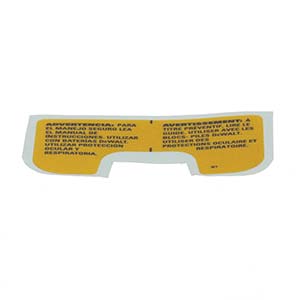 Black and Decker N238200 Label Warning Tri-li