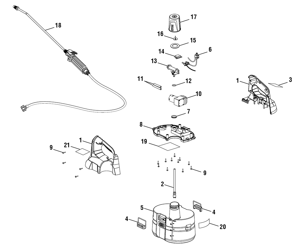 Buy Ryobi P2800(107270001) 18V ONE+™ 1 Gallon Chemical Sprayer WITH 1