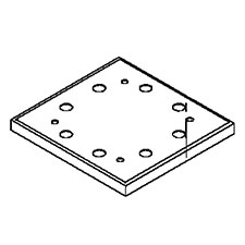 Porter Cable 13592 Std Pad W/8 Holes (SPD16)