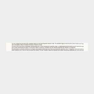 Ridgid 941120019 Hang Tag Warning